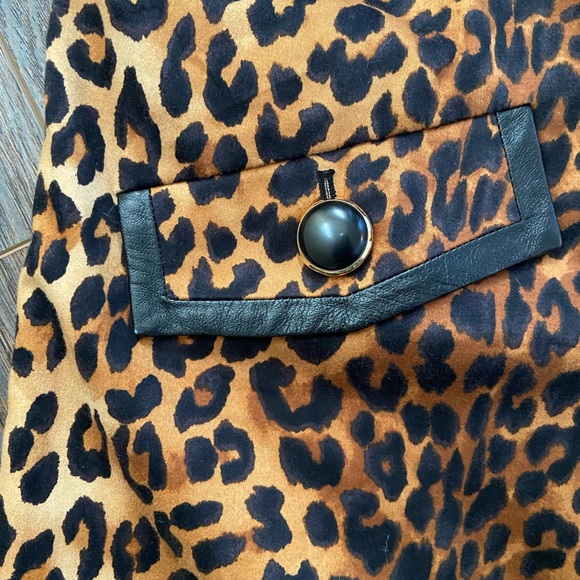 Jones New York reversible animal print and black coat - Picture 6 of 12